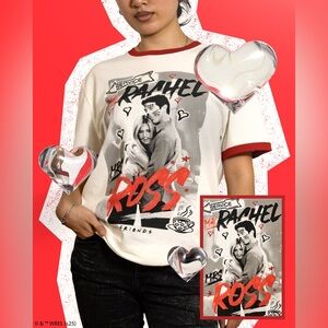 New FRIENDS Ross & Rachel Graphic Tee - The One in Vegas